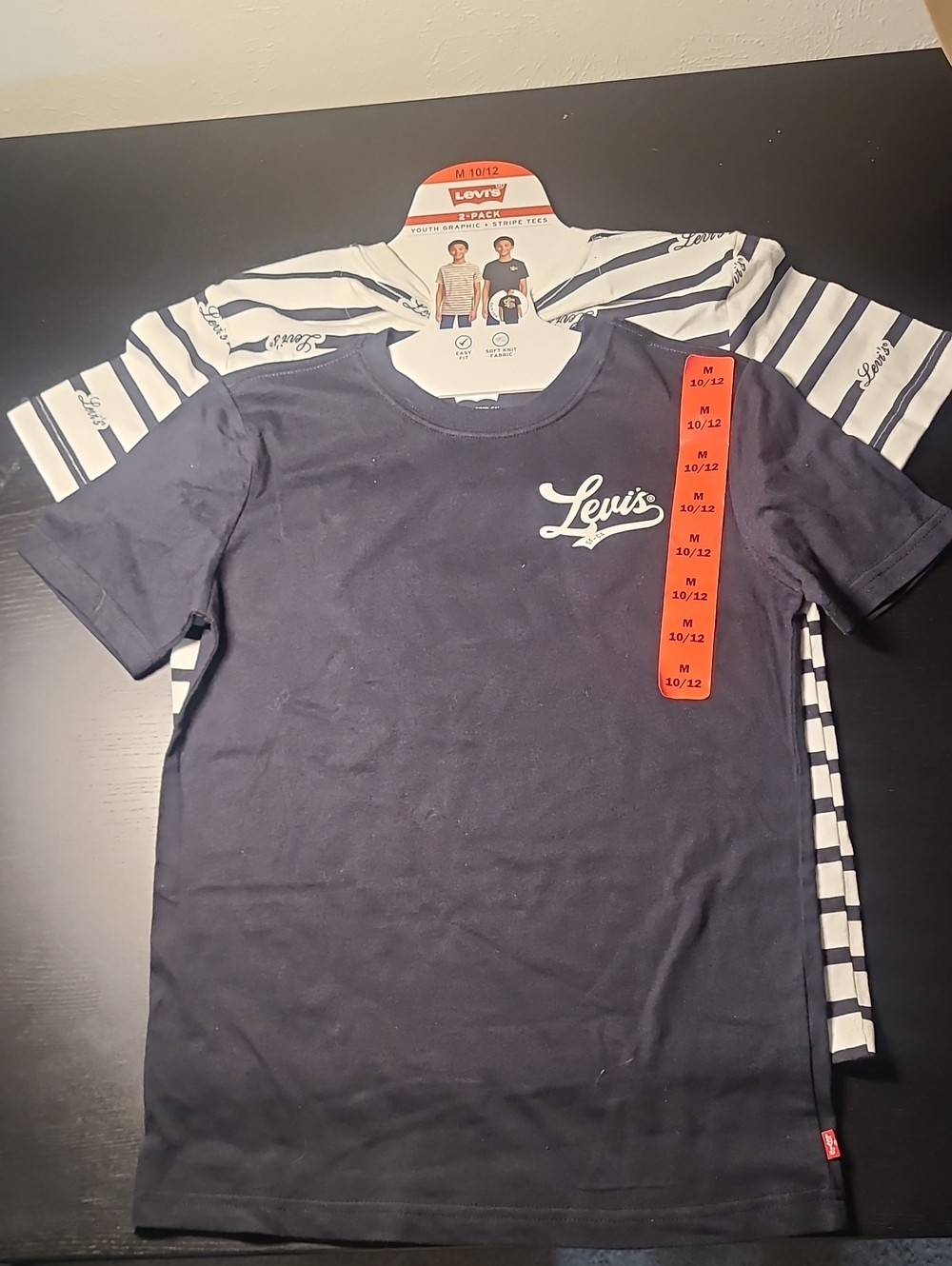 Levi's Navy & White Boys' 2-Pack Short Sleeve Tees